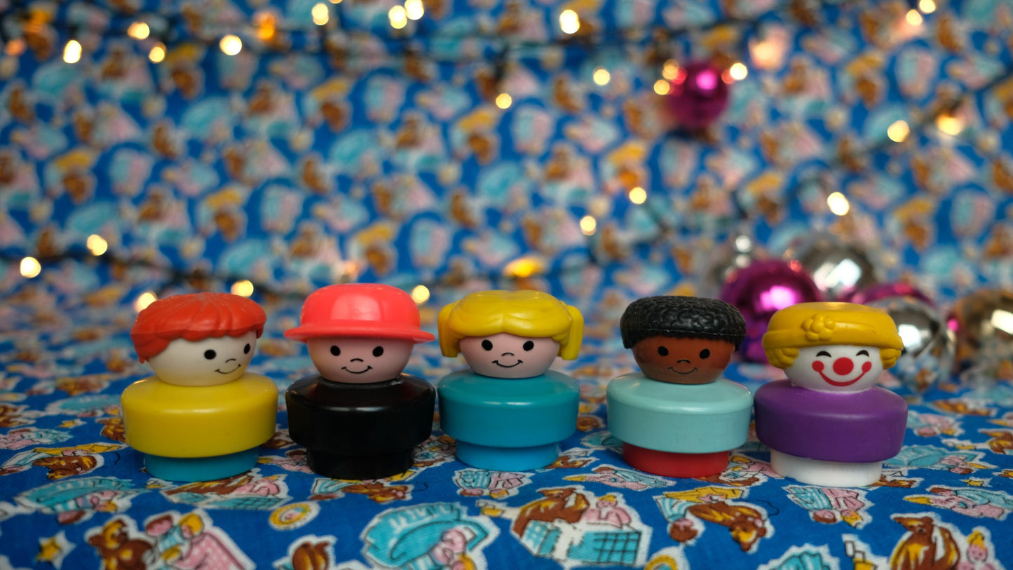 Lot de cinq chunky little people vintage