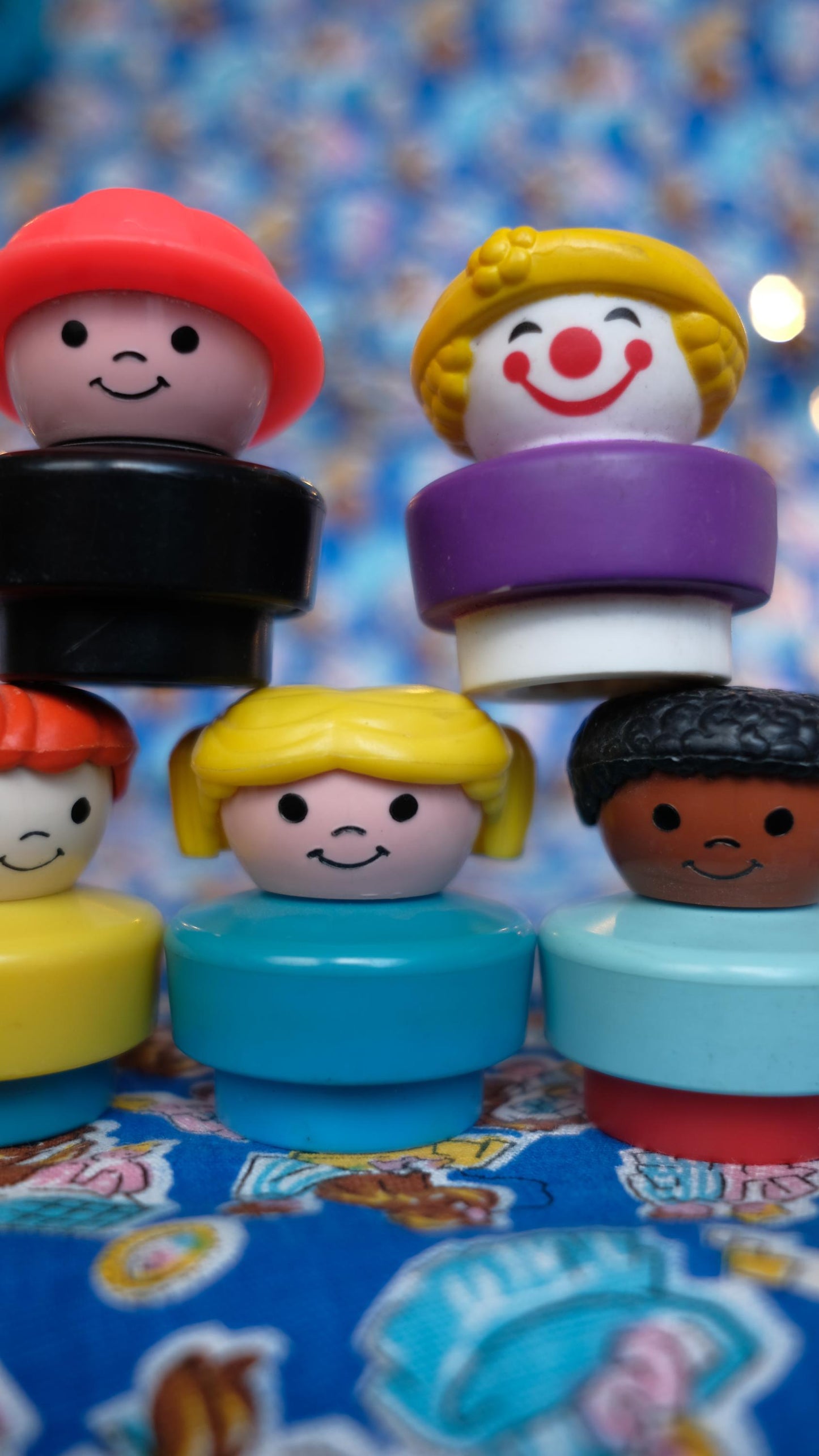 Lot de cinq chunky little people vintage