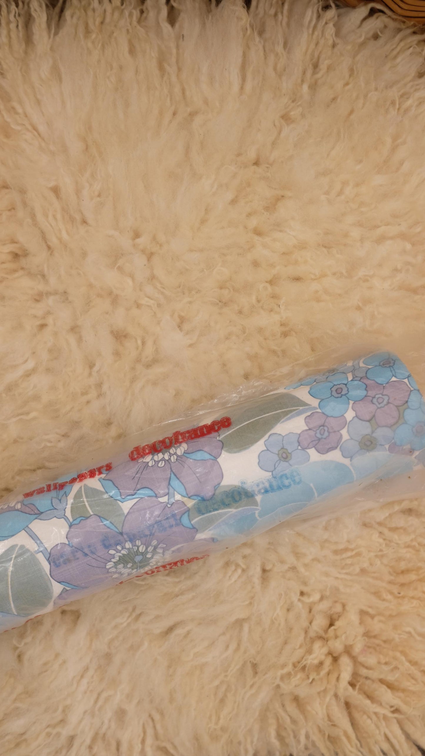 Rouleau de papier peint vintage années 70
