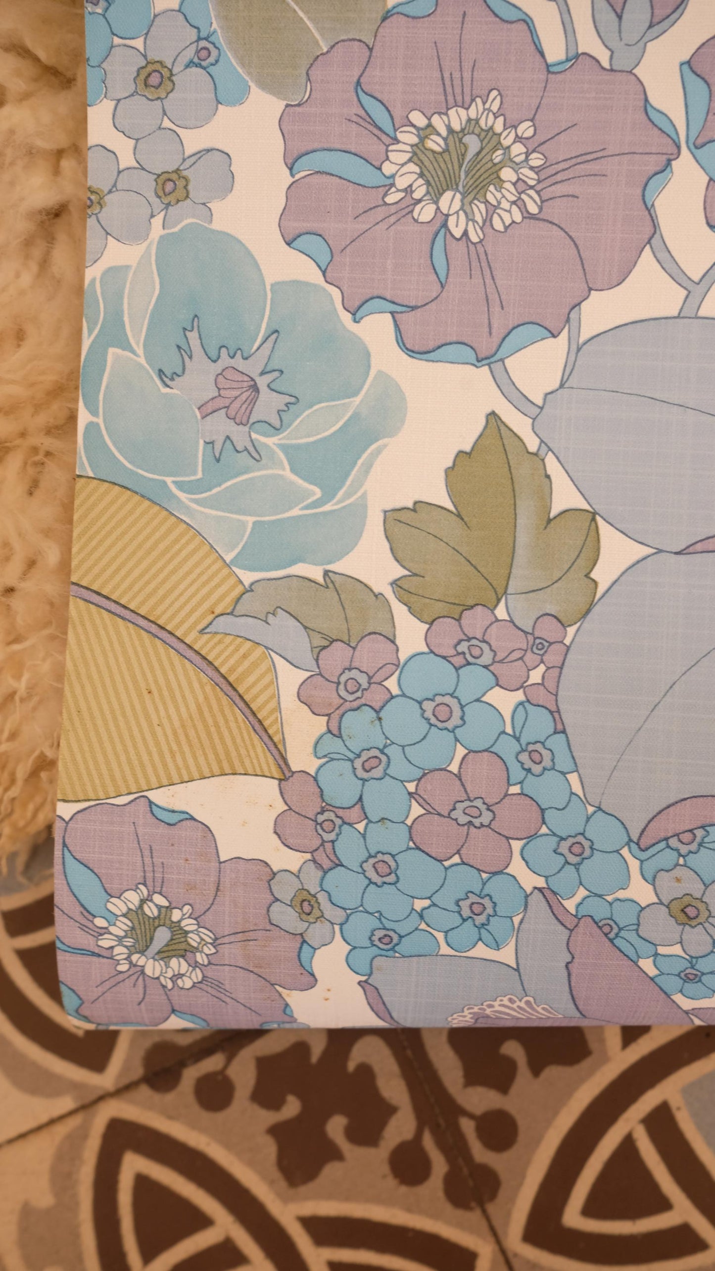 Rouleau de papier peint vintage années 70