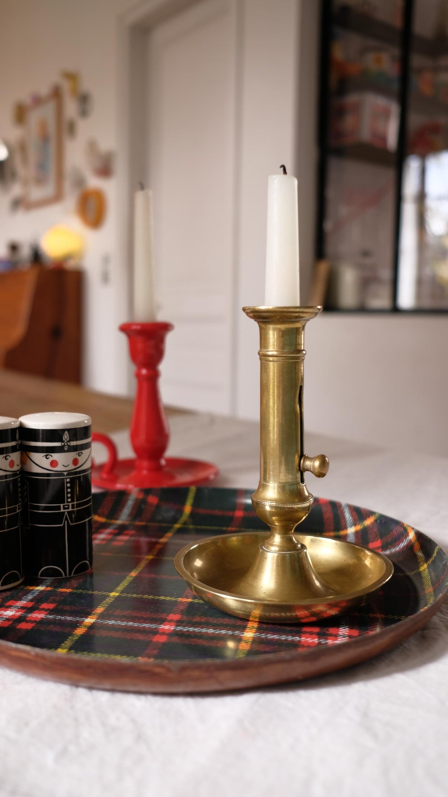 Bougeoir en laiton vintage