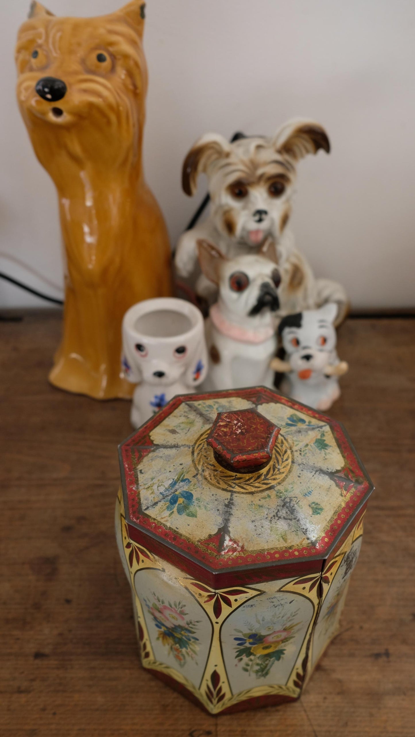 Boîte de bonbons vintage en métal