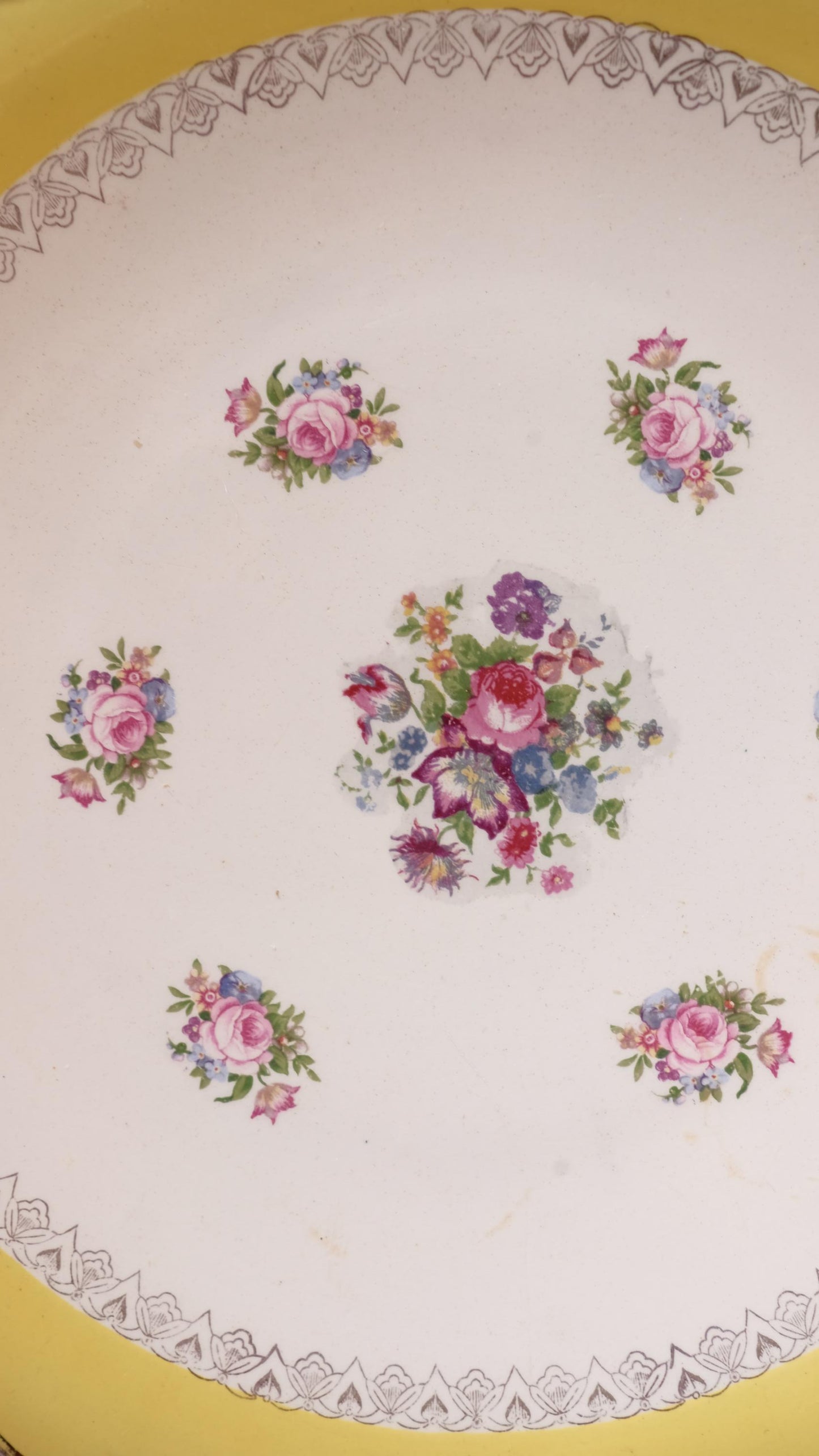 Plat de service Digoin Sarreguemines vintage modèle Graziella