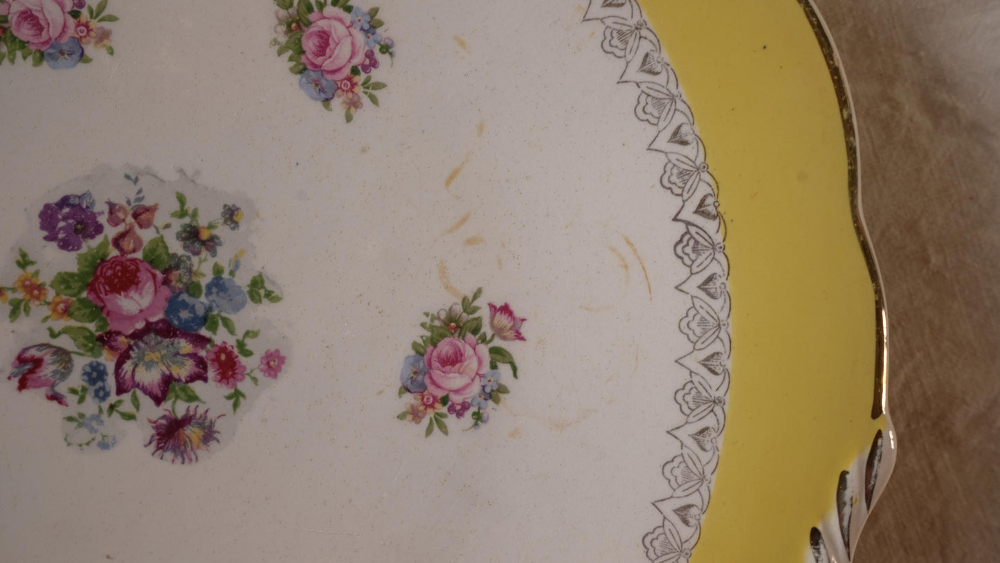 Plat de service Digoin Sarreguemines vintage modèle Graziella