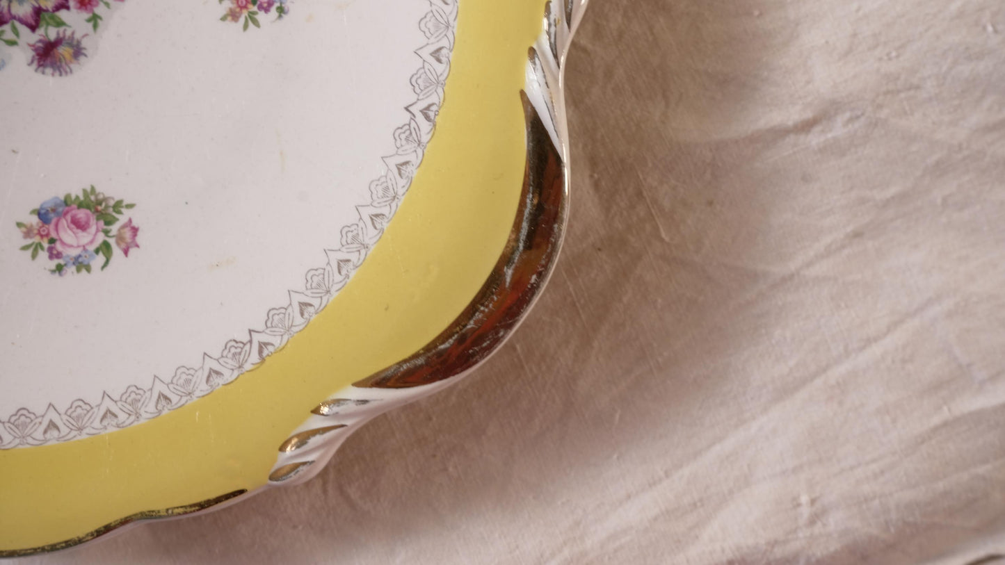 Plat de service Digoin Sarreguemines vintage modèle Graziella