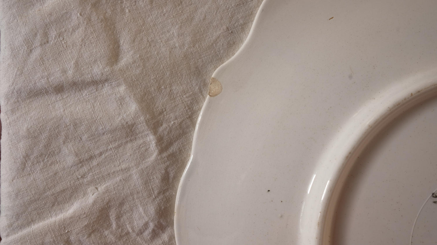 Plat de service Digoin Sarreguemines vintage modèle Graziella