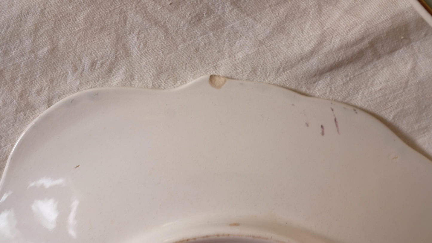 Plat de service Digoin Sarreguemines vintage modèle Graziella