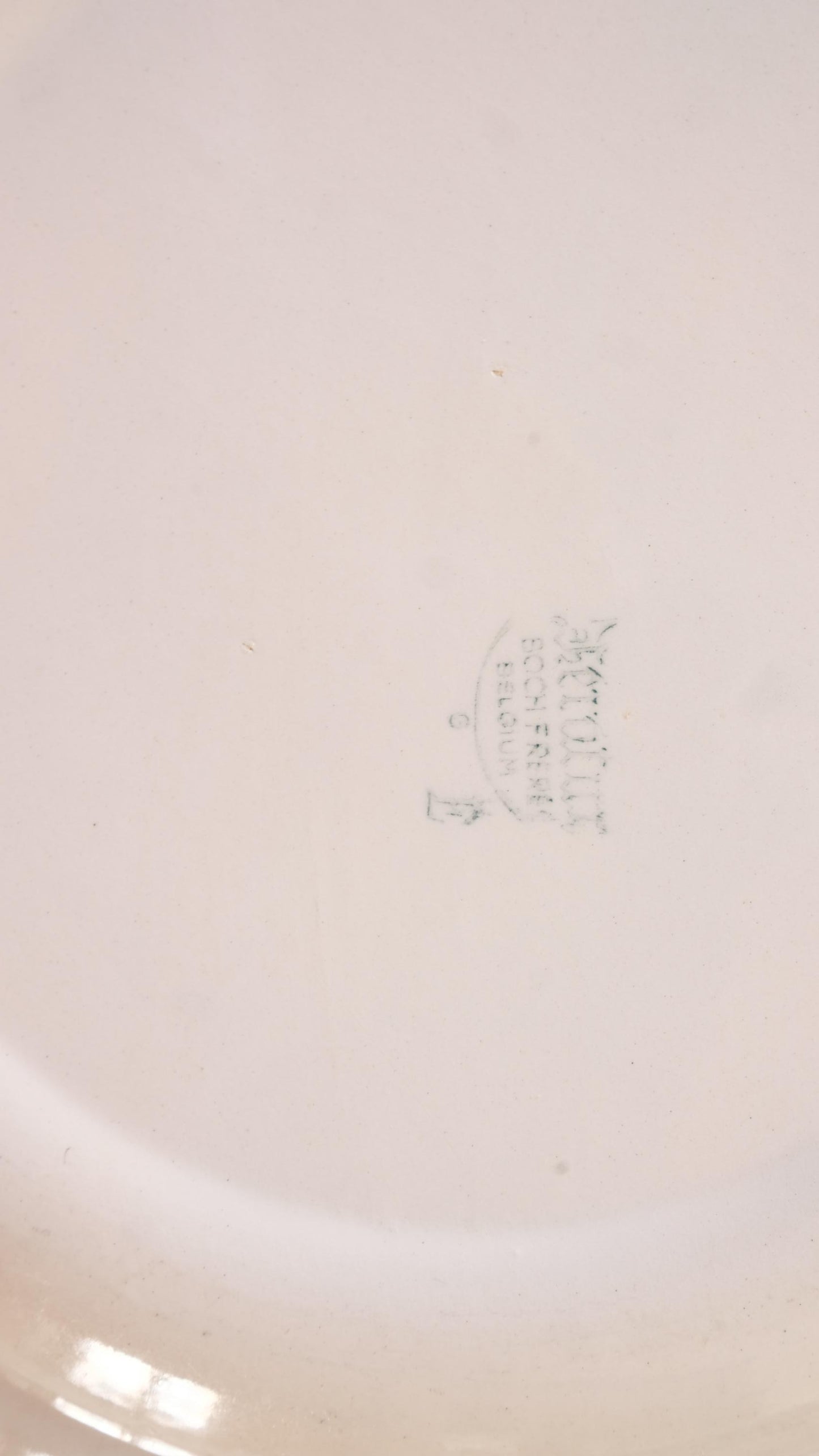 Grand plat de service vintage Boch louvières seralux