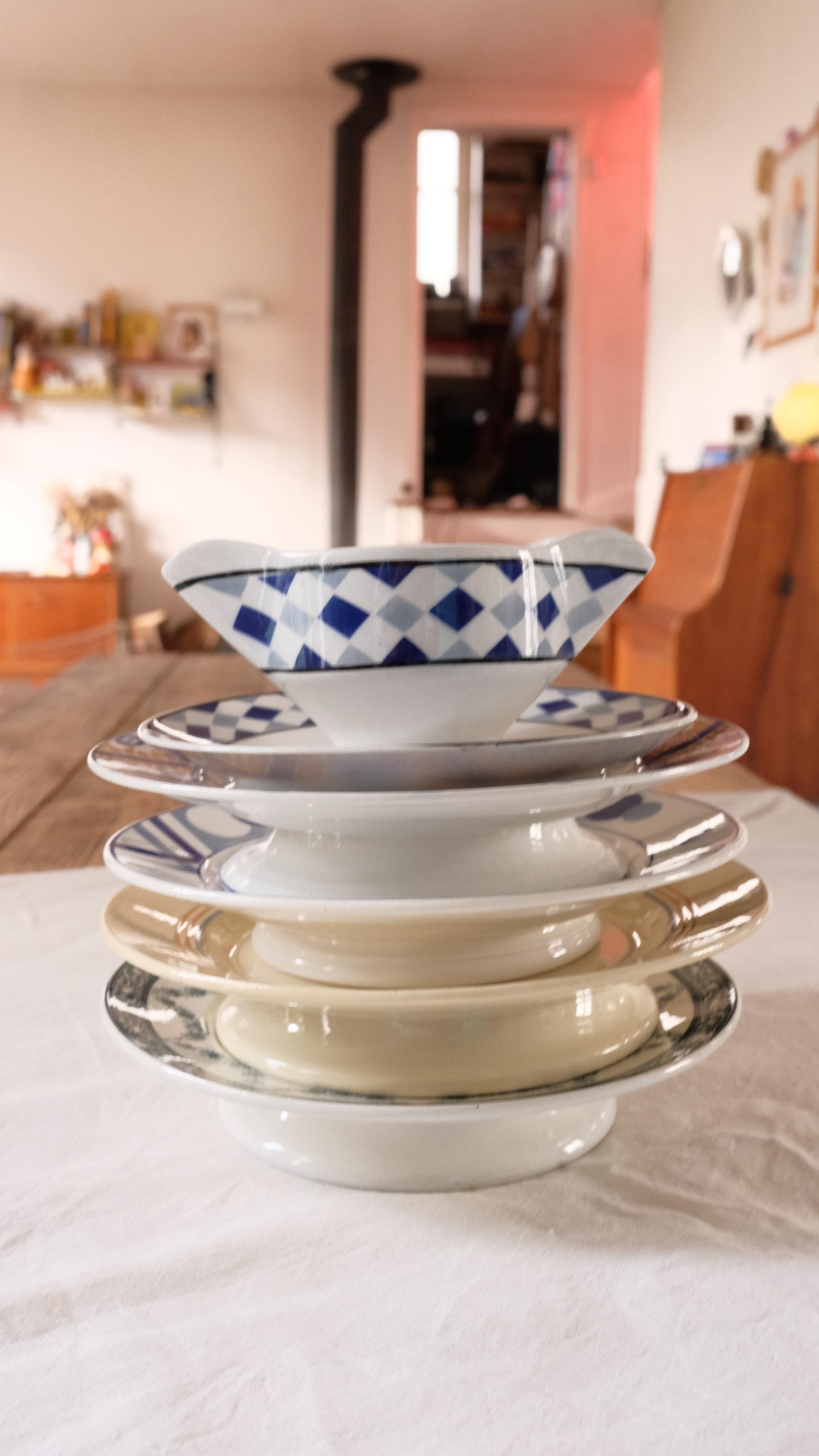 Saucière moulin des loups motif Solange