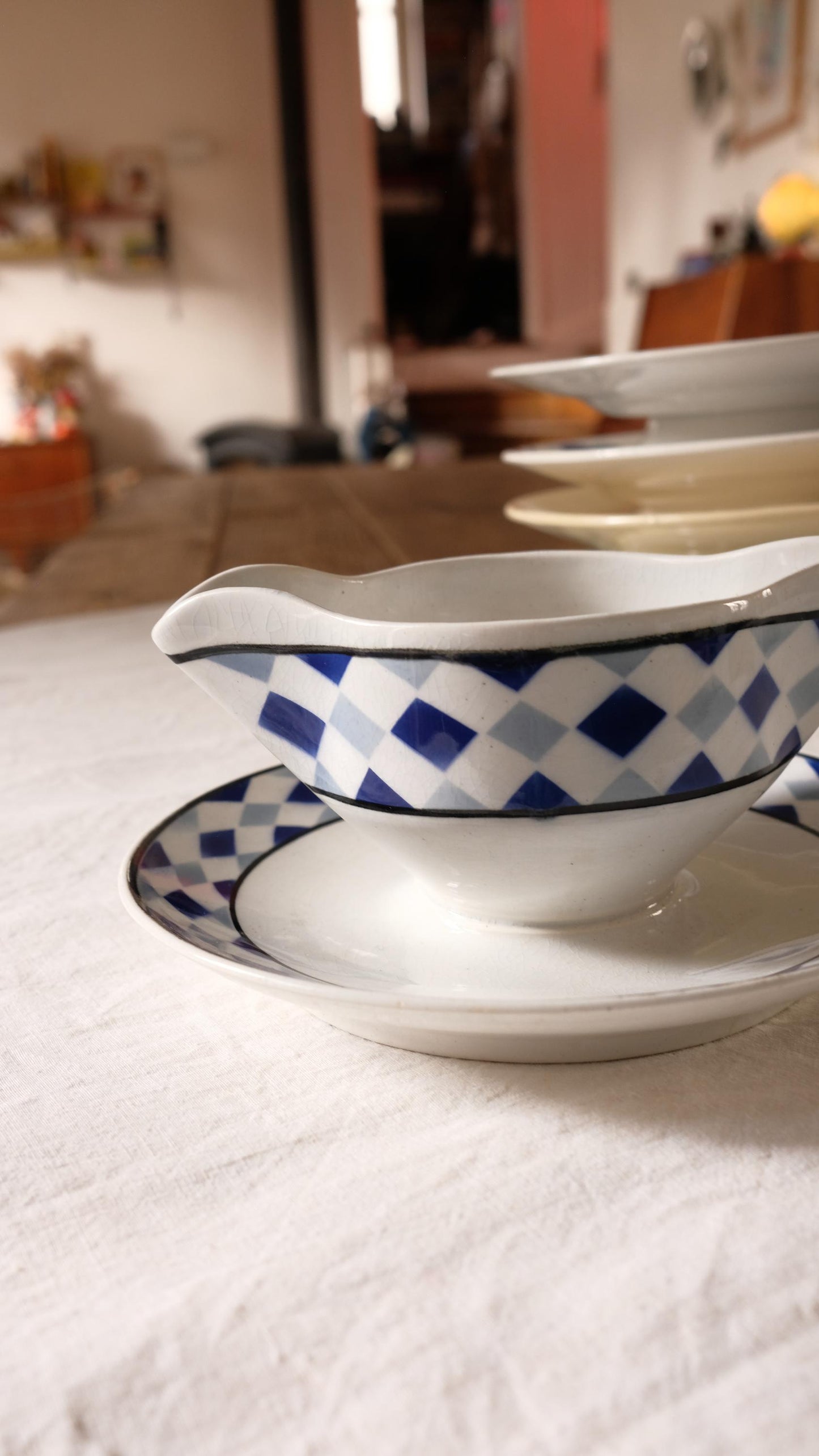 Saucière moulin des loups motif Solange
