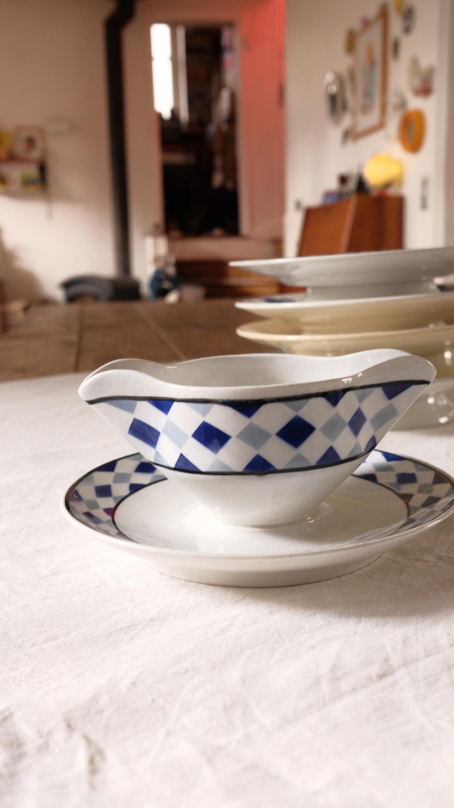Saucière moulin des loups motif Solange