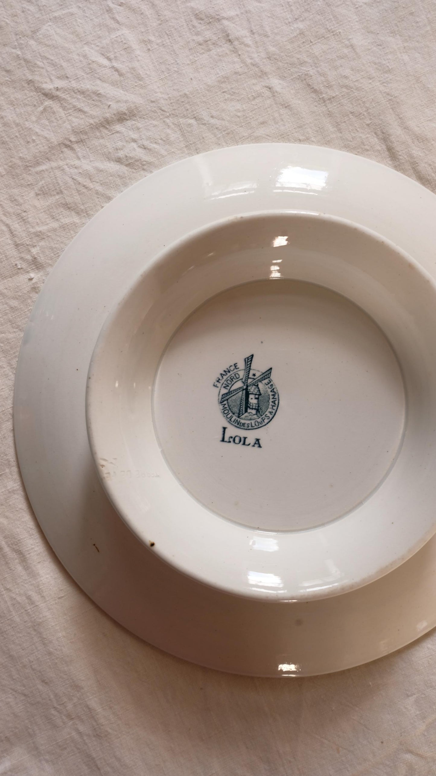Plat de présentation moulin des loups vintage modèle Lola