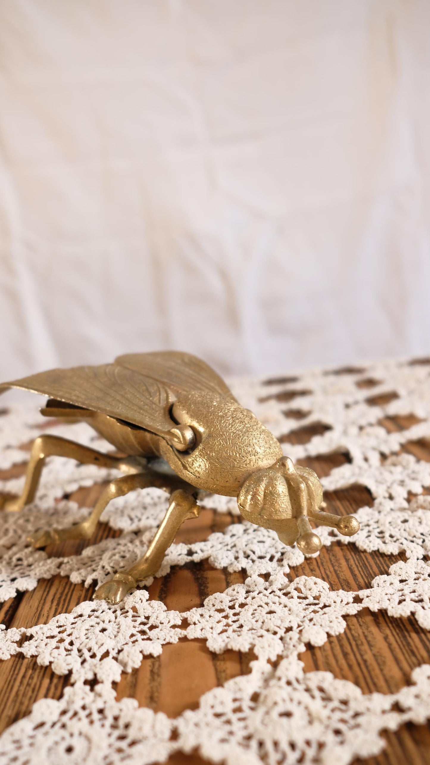 Vide-poche/Cendrier en laiton vintage en forme de mouche