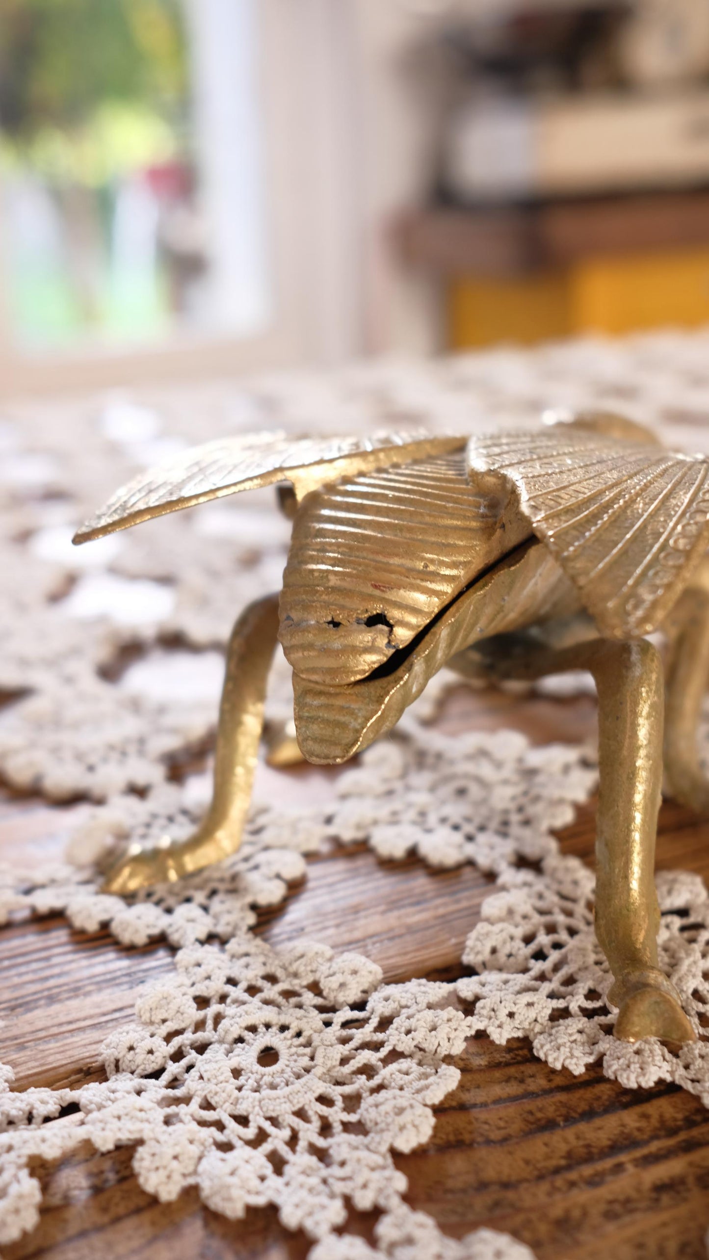 Vide-poche/Cendrier en laiton vintage en forme de mouche