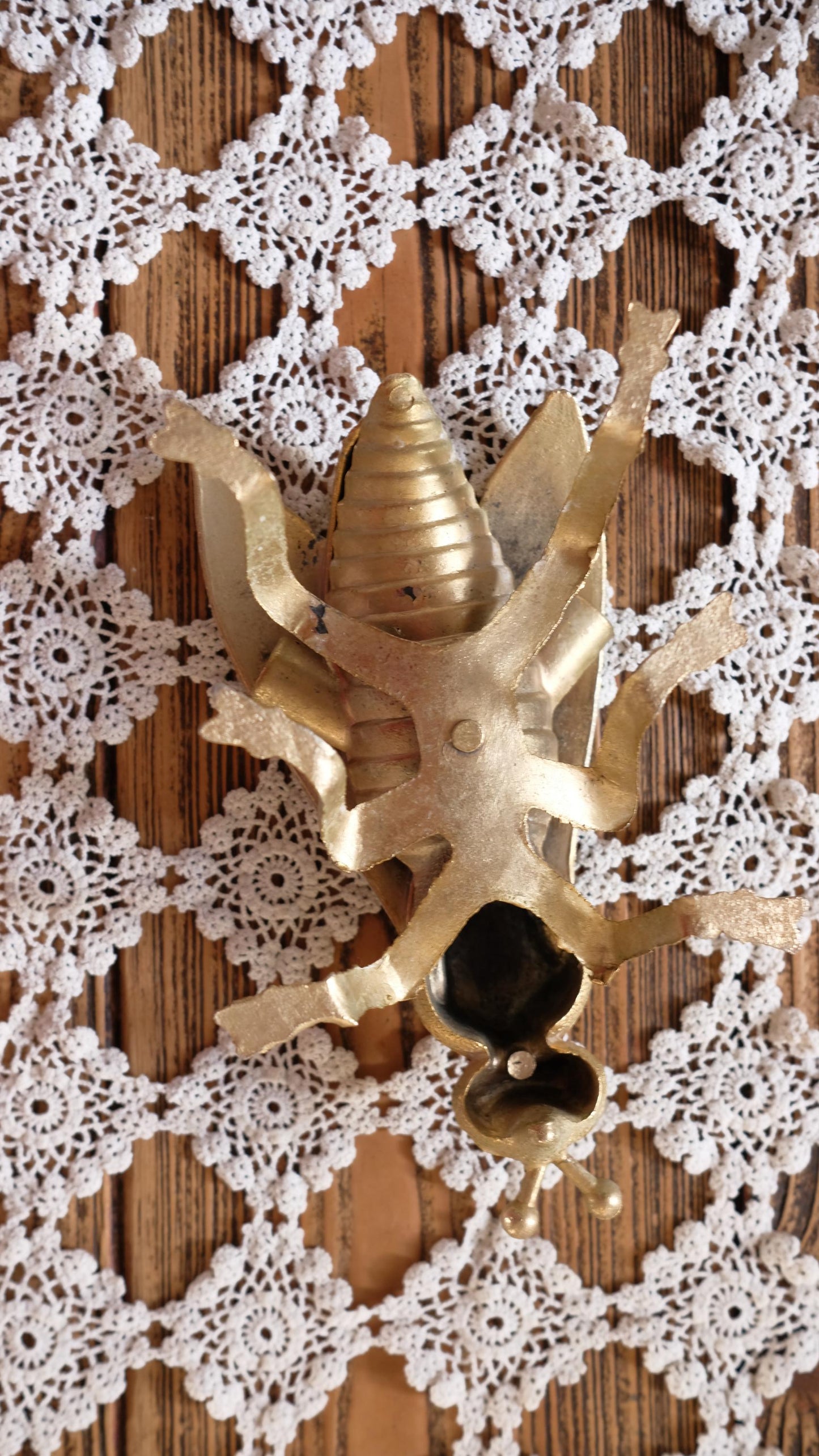 Vide-poche/Cendrier en laiton vintage en forme de mouche