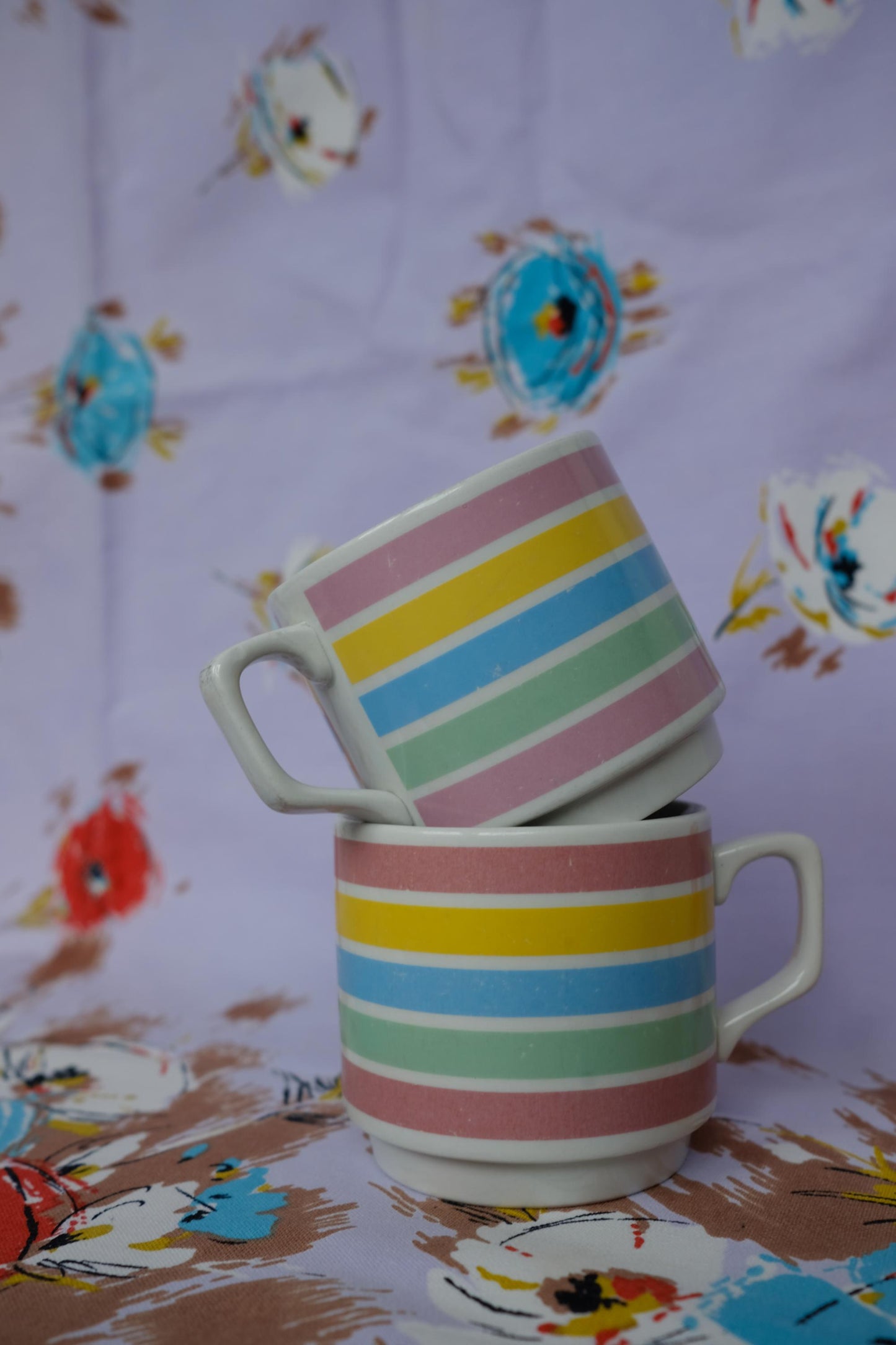 Set de tasses pastels