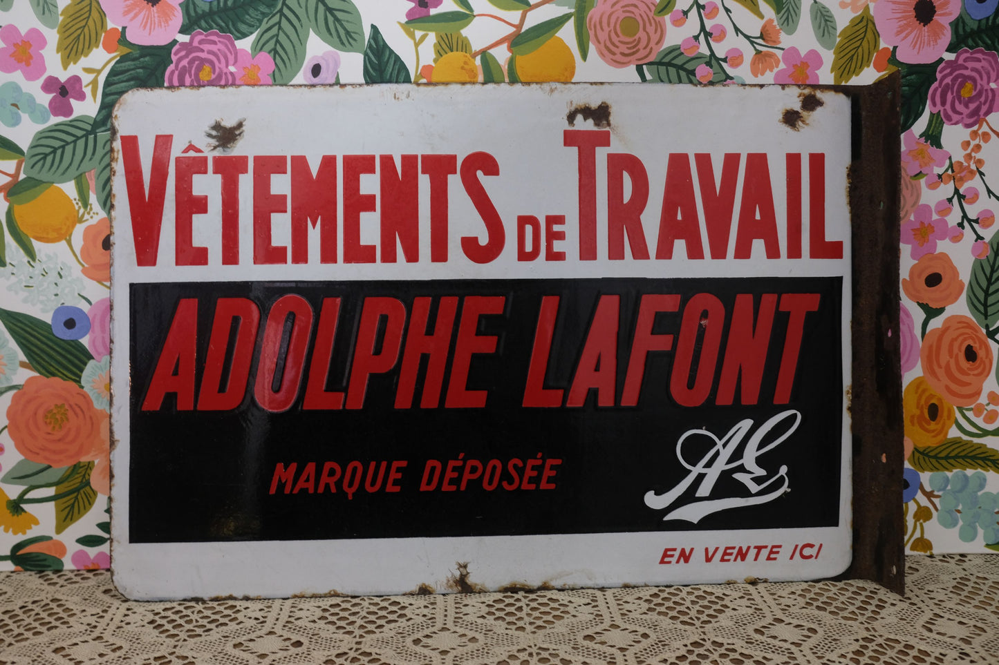 Plaque émaillée Adolphe Lafont