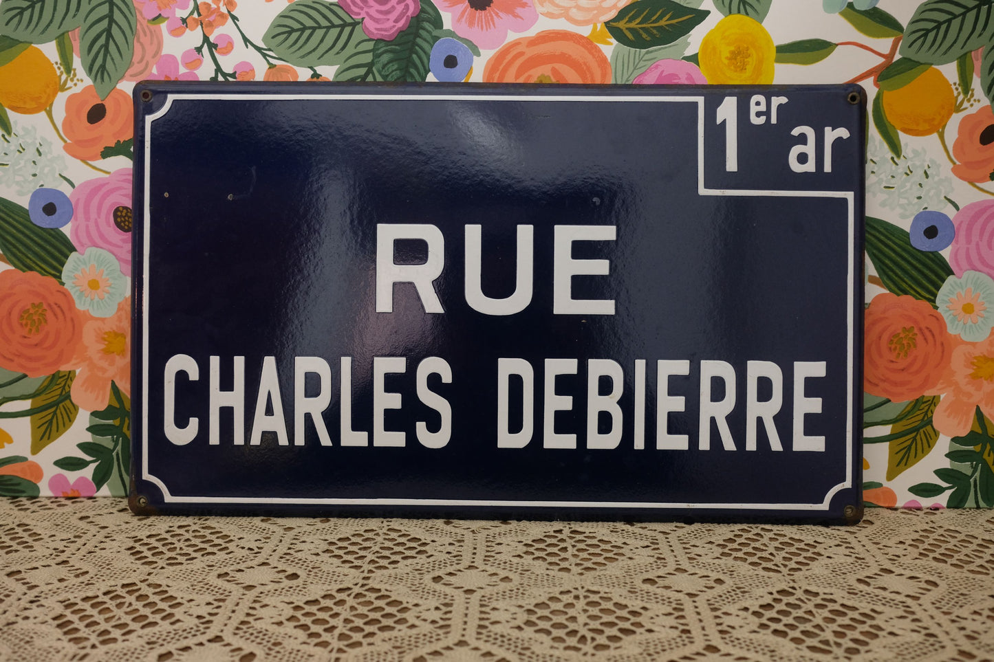 Plaque de rue lilloise