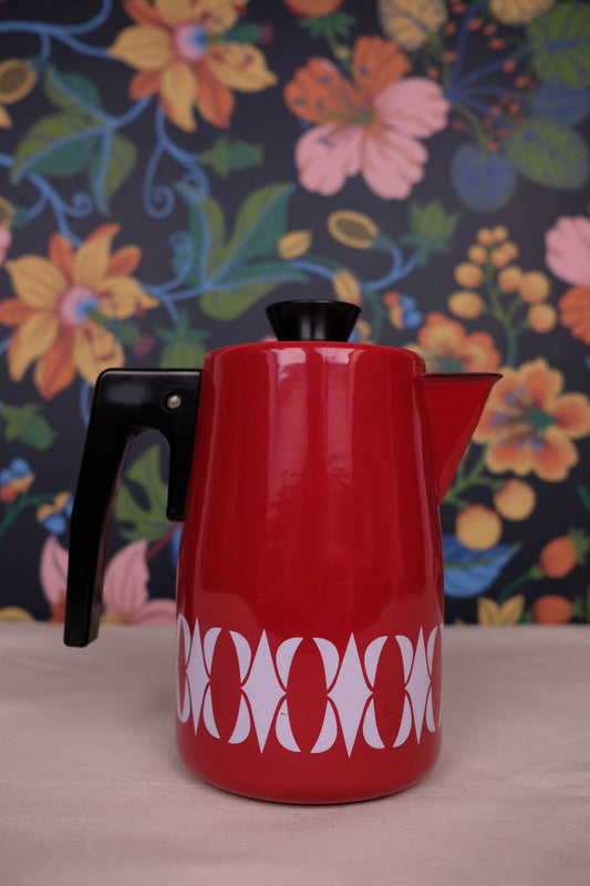 Cafetière en tôle émaillée