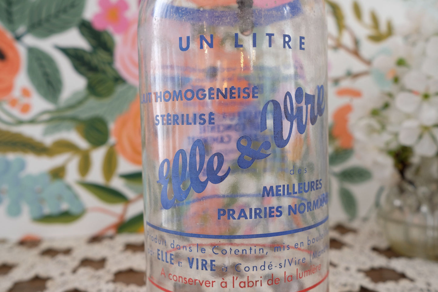 Bouteille de lait Elle et Vire