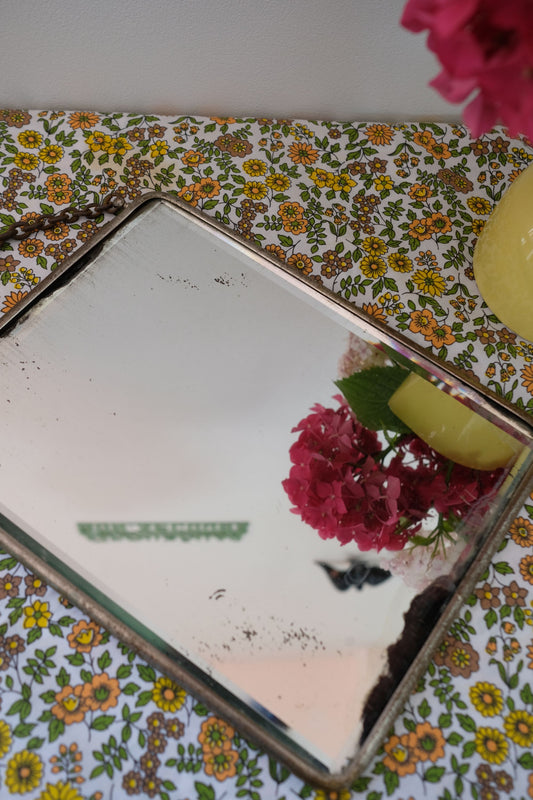 Miroir de barbier biseauté
